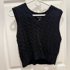 Streetwear Society Black Knit Vest